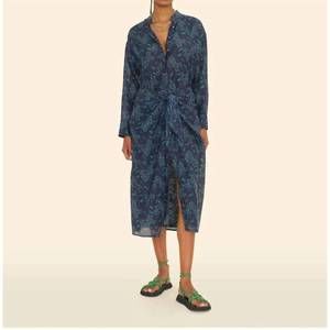 NEW XIRENA alana midi dress in navy green